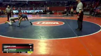 1 lbs Cons. Round 1 - Omar Samayoa, Elmhurst (IC Catholic) vs Connor Lyons, LeRoy
