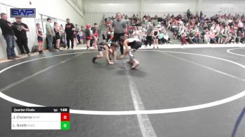 67 lbs Quarterfinal - Jack Cisneros, Skiatook Youth Wrestling vs Lucas Smith, Pocola Youth Wrestling