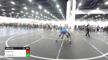 165 lbs Round Of 16 - Korbyn Harvey, Wlv Jr Wrestling vs Xavier Urquiza, Prescott Raiders