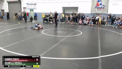 94 lbs Round 3 - Esabella Arvelo, Chugach Eagles Wrestling Club vs Aubree Finley, Soldotna Whalers Wrestling Club