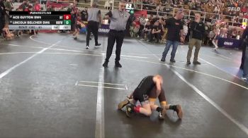 40 lbs Cons. Round 4 - Ace Guyton SW4, Northwestern Youth vs Lincoln Belcher SW6, Western Brown Youth Wrestling