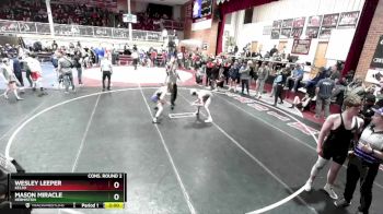 106 lbs Cons. Round 2 - Wesley Leeper, Kelso vs Mason Miracle, Hermiston