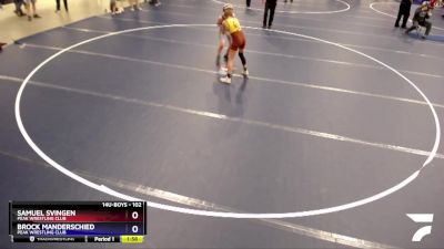 102 lbs Cons. Round 1 - Samuel Svingen, Peak Wrestling Club vs Brock Manderschied, Peak Wrestling Club