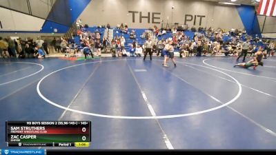 145+ Cons. Round 2 - Zac Casper, Empire vs Sam Struthers, Fremont Wrestling Club