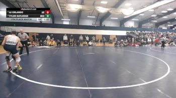 133 lbs 7th Place Match - Aj Orlando, Averett vs Tyler Ratledge, Messiah