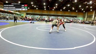 190 lbs Consi Of 16 #1 - Colton Munns, Madison vs Hyrum Stafford, Mountain View UT