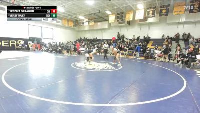 145 lbs Cons. Semi - Jeszika Spraglin, Cypress vs Jerzi Tully, Excelsior Charter