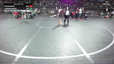 120 lbs Round Of 16 - Lucas Paula, Olympic vs Landon Gracia, Upper Township