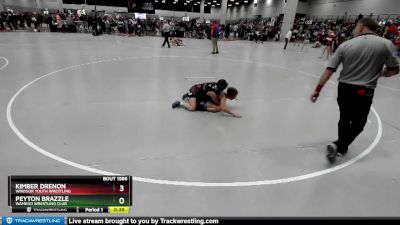 100 lbs Cons. Round 2 - Peyton Brazzle, Wamego Wrestling Club vs Kimber Drenon, Windsor Youth Wrestling