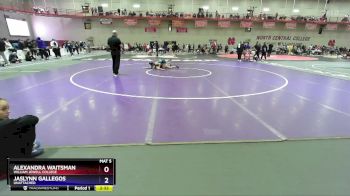 117 A Quarterfinal - Jaslynn Gallegos, UNATTACHED vs Alexandra Waitsman, William Jewell College