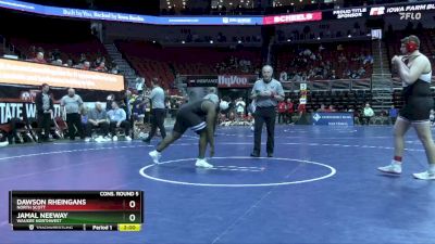 3A-285 lbs Cons. Round 5 - Jamal Neeway, Waukee Northwest vs Dawson Rheingans, North Scott