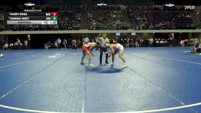 184 lbs Semifinal - Kasey Ross, Wartburg vs Samuel West, Central