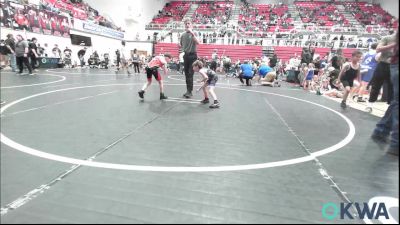 52 lbs Rr Rnd 2 - Obadiah Boyd, Harrah Little League Wrestling vs Alec Arnold, Del City Little League Wrestling