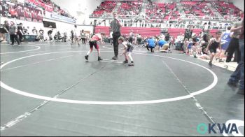52 lbs Rr Rnd 2 - Obadiah Boyd, Harrah Little League Wrestling vs Alec Arnold, Del City Little League Wrestling