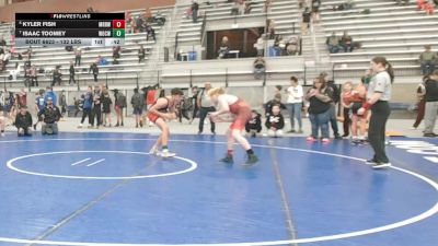 132 lbs Cons. Semis - Isaac Toomey, Warriors Of Christ WOC- Wrestling vs Kyler Fish, Mat Rats Rebooted Wrestling