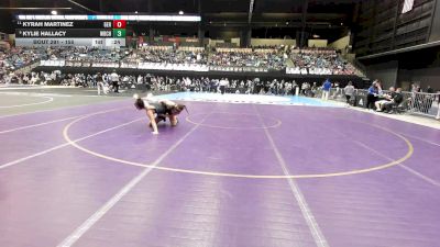 155 lbs Cons. Round 2 - Kyrah Martinez, Goddard-Eisenhower HS vs Kylie Hallacy, Wichita-Bishop Carroll HS
