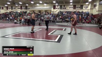 285 lbs Round 1 - Wyatt Miles, Fennimore vs Isaac Davis, Burlington Notre Dame