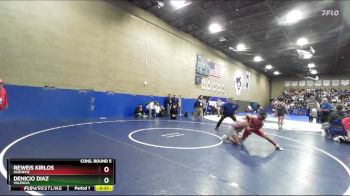 120 lbs Cons. Round 5 - Reweis Kirlos, Hueneme vs Denicio Diaz, Valencia