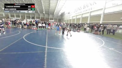 82 lbs Champ. Round 1 - Lyncoln Morris, Midway Wrestling Club vs Niko Shervin, Jackson Hole Wrestling Club