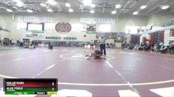 138 lbs Cons. Round 7 - Kloe Fogle, Caldwell vs Hallie Nash, Highland