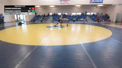 157 lbs Cons. Round 2 - Fernando Campos, Westcliff vs Zander Nicholson, UT Tech