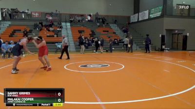 287 lbs 3rd Place Match - Malakai Cooper, James Clemens HS vs Sammy Grimes, Bob Jones