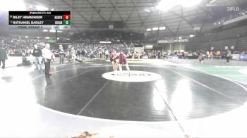 Boys 3A 150 lbs Cons. Round 5 - Riley Hemminger, North Central vs Nathaniel Badley, O`Dea