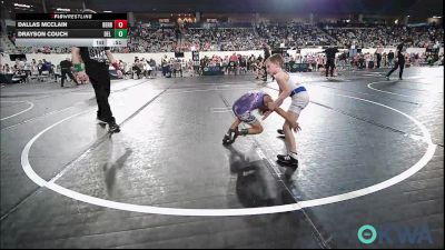 46 lbs Round Of 32 - Dallas McClain, Berryhill Wrestling Club vs Drayson Couch, Del City Little League