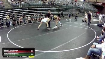 130 lbs Finals (8 Team) - Aiden Robideaux, Oklahoma Elite vs Brody Thorson, Minnesota Maroon