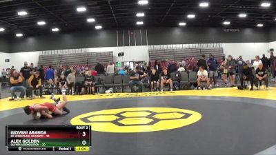 90 lbs Quarterfinals (8 Team) - Alex Golden, Olympia/Demolition vs Giovani Aranda, DC Wrestling Academy