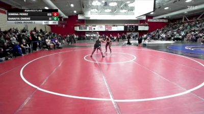 155 lbs Cons. Round 3 - Sanaiya Owens, American Canyon vs Ximena Perez, Ukiah