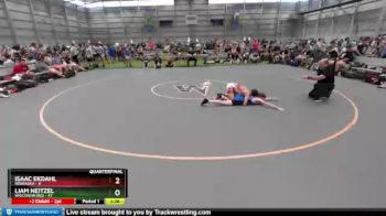 106 lbs Quarterfinals (8 Team) - Isaac Ekdahl, Nebraska vs Liam Neitzel, Wisconsin Red