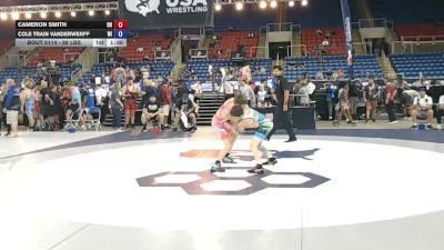 88 lbs Cons. Sub-quarters - Cameron Smith, Ohio vs Cole Train Vanderwerff, Wisconsin
