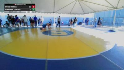 175 lbs Cons. Round 3 - Diego Mescia, Chaparral High School vs Jonathen Zamora, Clovis High