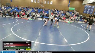 116 lbs Champ. Round 2 - Trevyn Upwall, Riverton Wolf Pack Wrestling vs Easton Keel, Uintah Jr High Wrestling