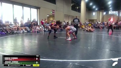 132 lbs Quarters & 3rd Wb (32 Team) - Drew Corbin, Funky Boyz vs Johan Jorrin, BHWC/ Florida Supreme