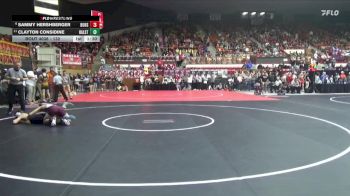 132 lbs Champ. Round 1 - Clayton Considine, Halstead vs Sammy Hershberger, Buhler Hs
