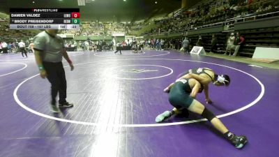 167 lbs Consi Of 8 #2 - Damien Valdez, Lemoore HS vs Brody Preisendorf, Redwood