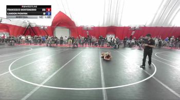 92 lbs Semifinal - Francesco Montemurro, B.A.M. Training Center vs Landon Piontek, Aviators Wrestling