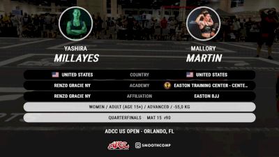 Yashira Millayes vs Mallory Martin 2024 ADCC Orlando Open at the USA Fit Games