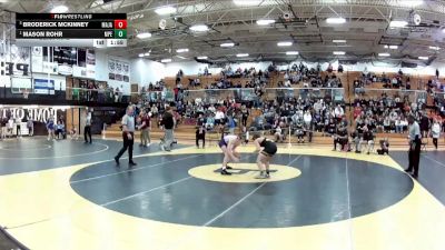 132 lbs Semifinal - Mason Rohr, Perry (Massillon) vs Broderick McKinney, Mass. Jackson