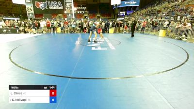 165 lbs Cons 16 #2 - Jeremiah Clines, MO vs Carter Nekvapil, TX