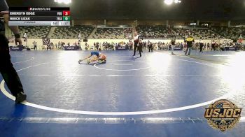 57 lbs Final - Emersyn Edge, Piedmont vs Reece Lizak, Texas Select Wrestling