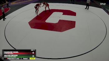 Cons. Round 2 - Makenzie Mosel, Plainview Girls vs Payton Becker, Boone Central Girls