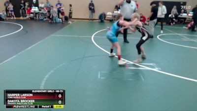 68-73 lbs Round 2 - Dakota Brocker, Piranha Wrestling Club vs Harper Larson, Toro World Club