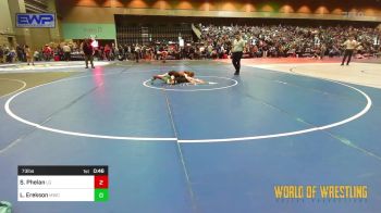 73 lbs Consolation - Savannah Phelan, Lake Gibson vs Lilyana Erekson, McCall Wrestling Club