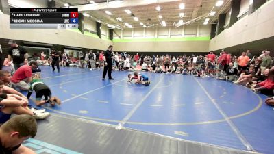 49 lbs Rr Rnd 4 - Cael Ledford, Commerce Wrestling Club vs Micah Messina, Level Up Wrestling Center