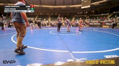 110 lbs Consolation - Aaron Rodriguez, Jflo Trained vs Knox Porter, Sebolt Wrestling Academy