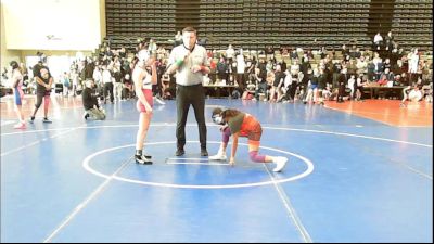 100 lbs Rr Rnd 1 - Jasmine Braich, Cordoba Trained (Tidal Force Girls) vs Abby Guzzo, MGW Black Widows - Girls