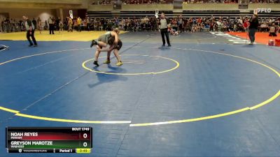 115 lbs Cons. Round 2 - Greyson Marotze, Wabasso vs Noah Reyes, Perham